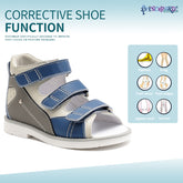 Orthopedic Sandals for Toddlers ,Corrective Shoes with High Back Ankle, First Walking Supportive Brace-Like Orthopedic Sandal
